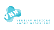 Het logo van VNN in blauw